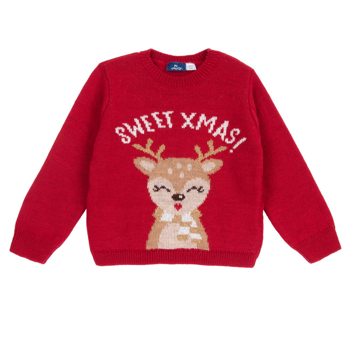 Maglione di Natale con alce COLLEZIONE CHICCO NATALE