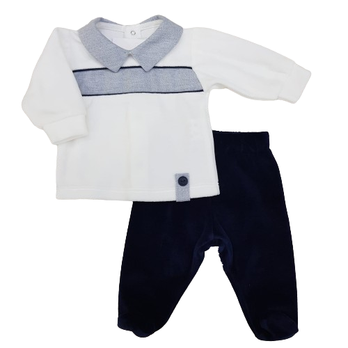 Chicco Completo Neonato In Ciniglia Set Coprifasce E Ghettine Abbigliamento 0 24 Mesi - 5