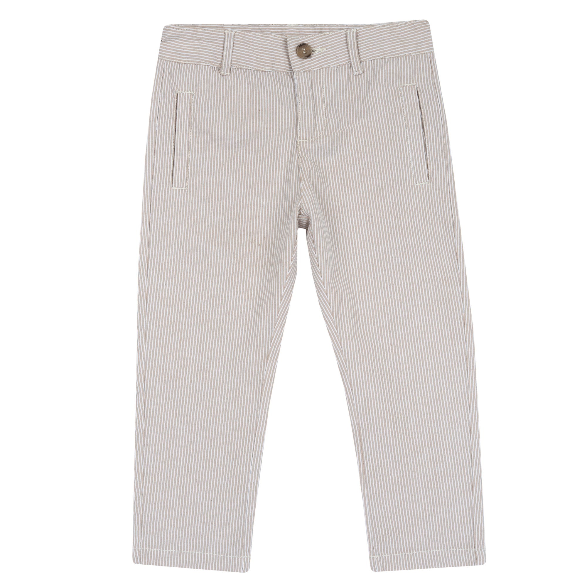 Pantaloni lunghi in cotone millerighe - NUOVA COLLEZIONE CHICCO P/E 2025