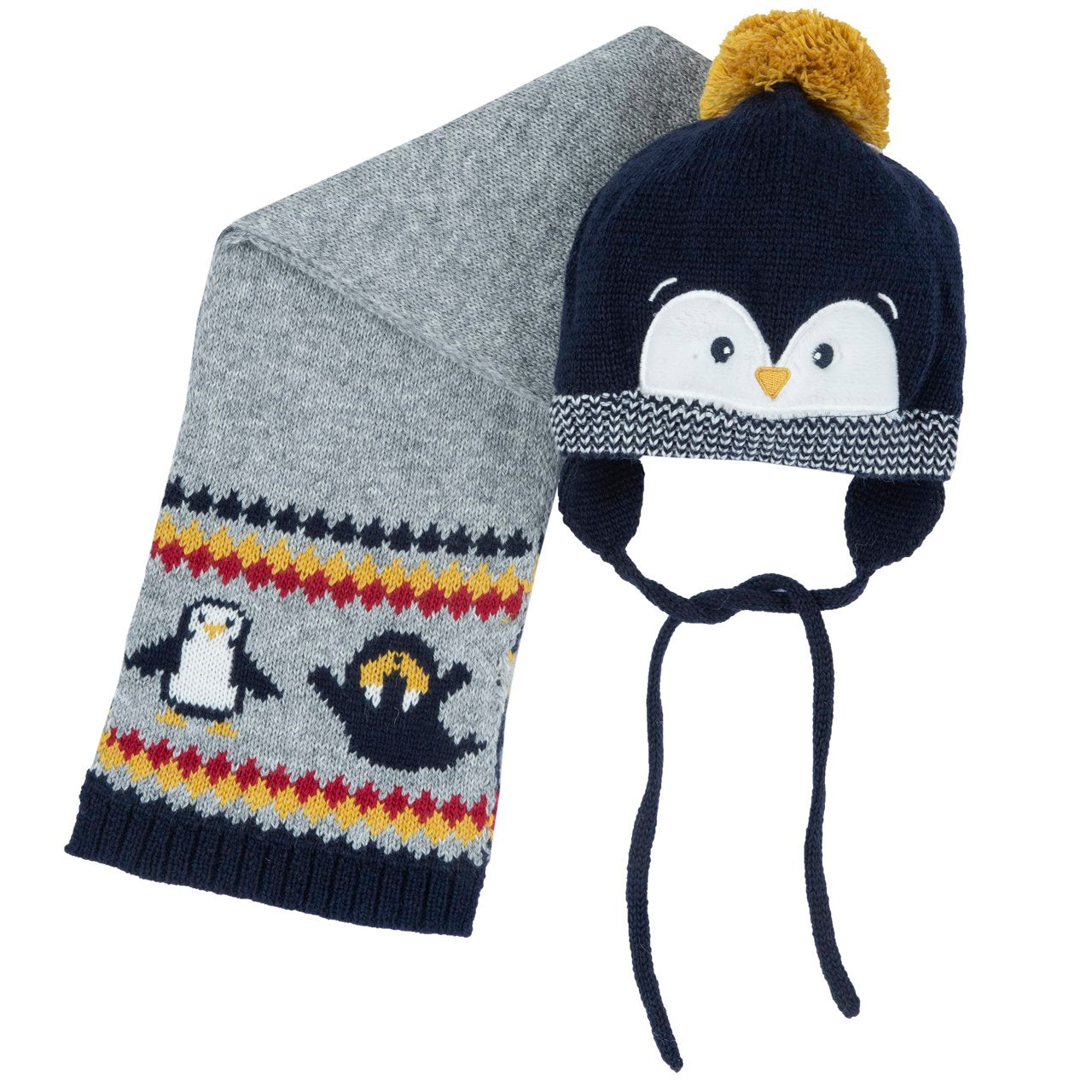Set cappello e sciarpa con pinguino - NUOVA COLLEZIONE CHICCO A/I 2024