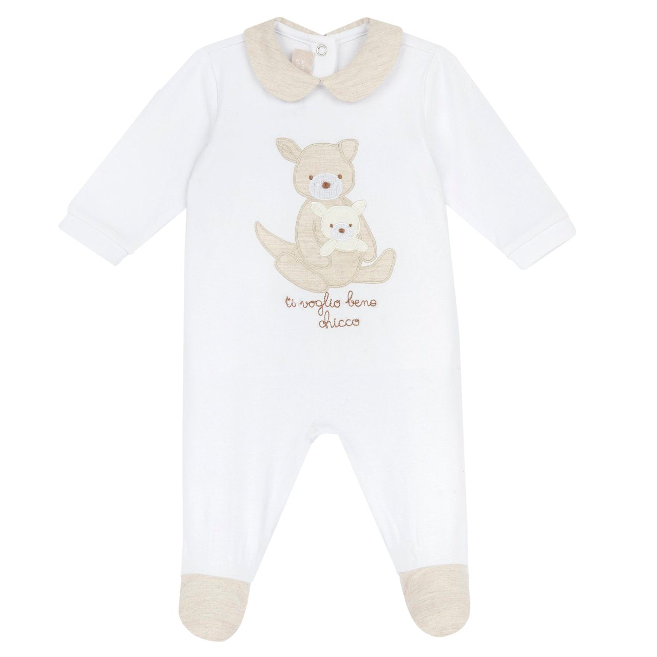 Tutina jersey di cotone con piccoli canguri NUOVA COLLEZIONE