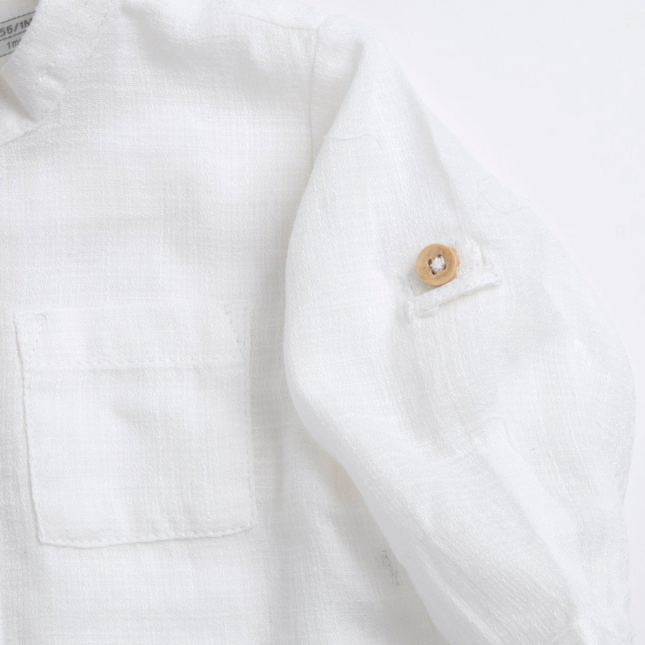 Camicia manica lunga in cotone lavorato - NUOVA COLLEZIONE CHICCO P/E 2026