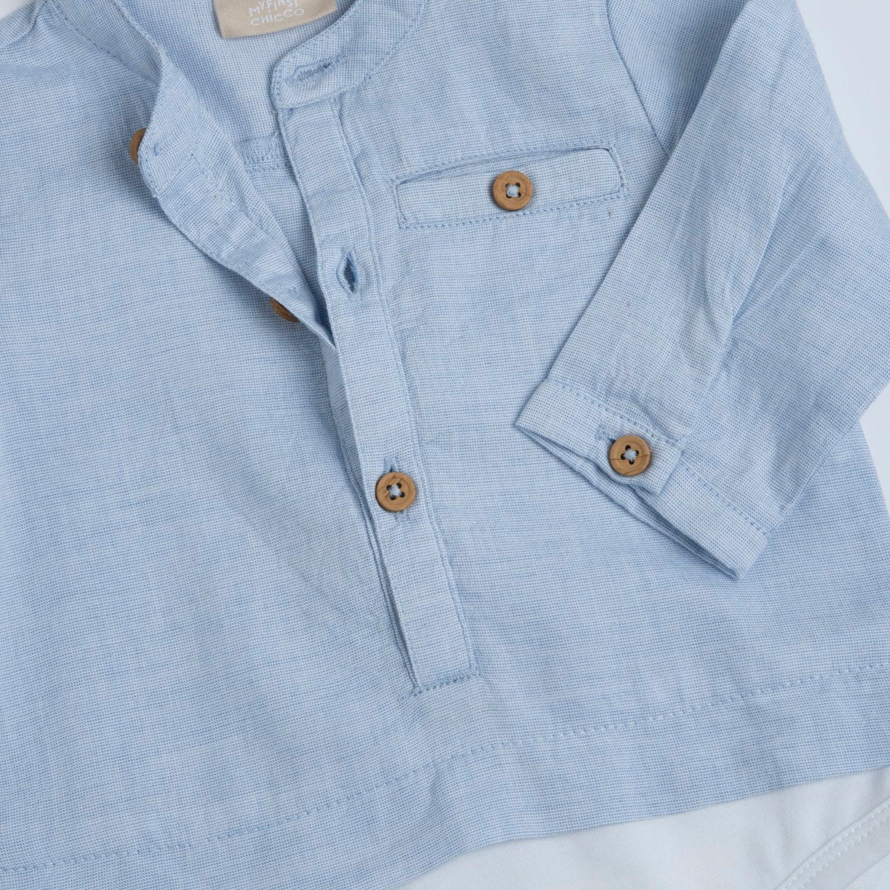 Camicia a body in tessuto fil à fil - NUOVA COLLEZIONE CHICCO P/E 2026