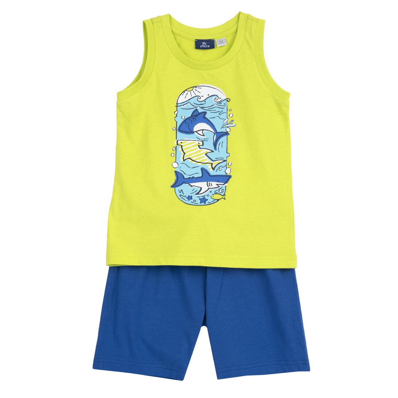Completo canotta con squaletti + pantaloni corti -