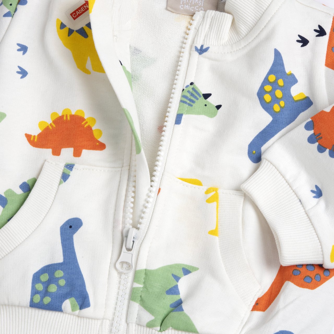 Felpa con zip e stampa dinosauri - NUOVA COLLEZIONE CHICCO P/E 2026