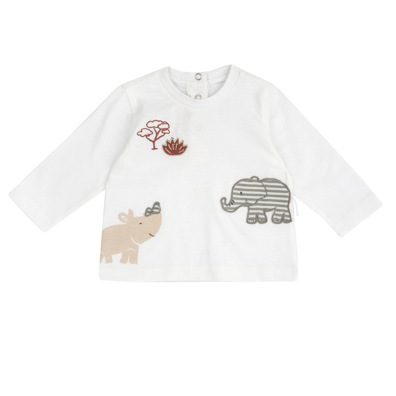 Maglia manica lunga con ricami Safari - NUOVA COLLEZIONE CHICCO P/E 2026