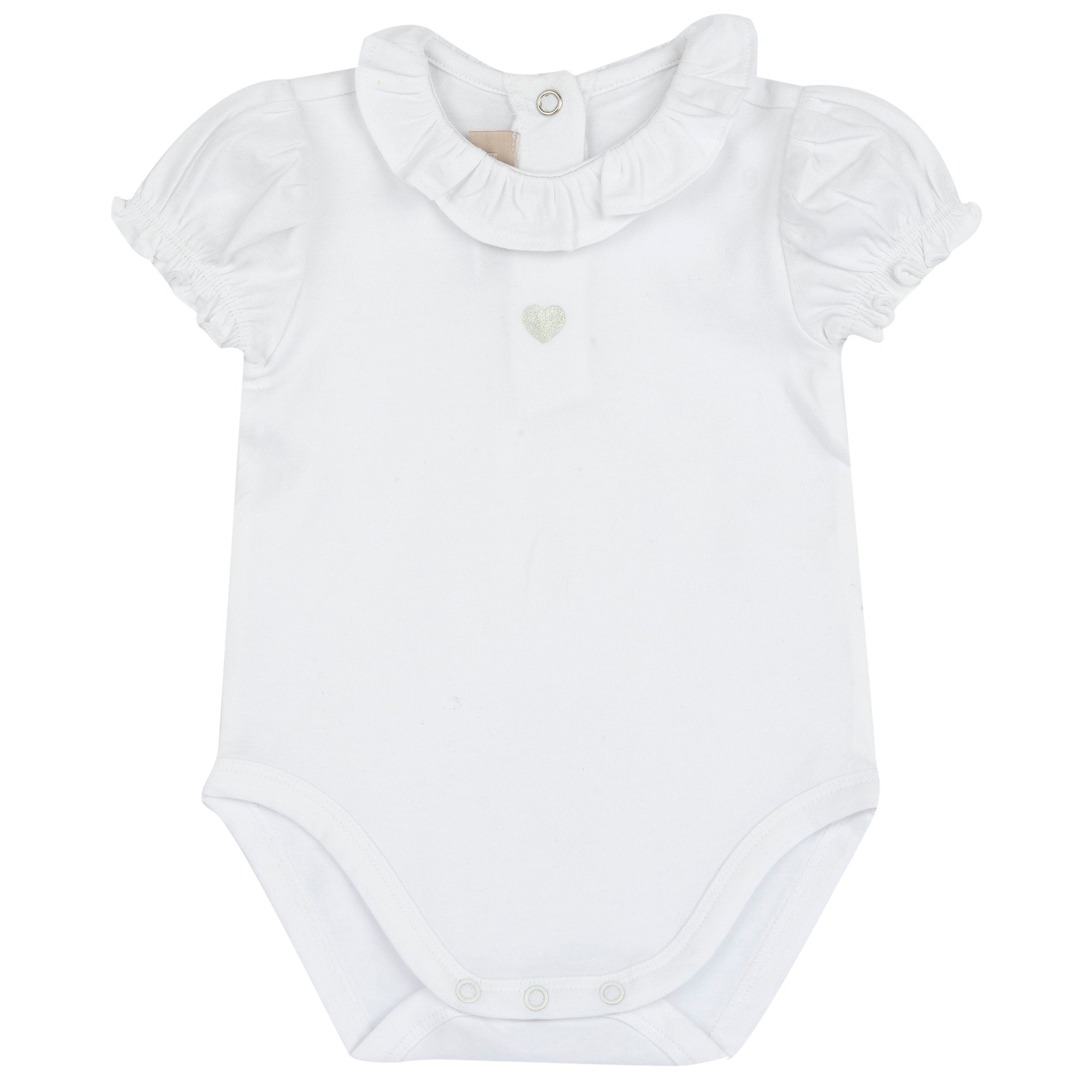 Body esternabile manica corta con colletto corolla - NUOVA COLLEZIONE CHICCO P/E 2026