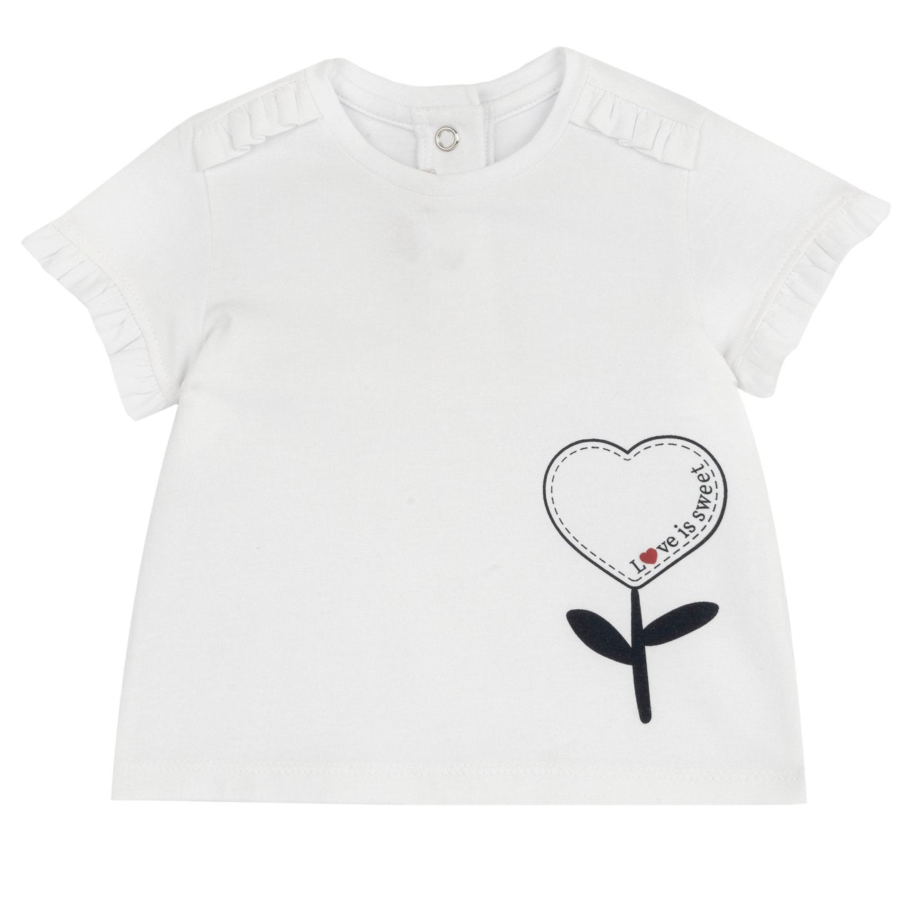 T-shirt manica corta con stampa fiore - NUOVA COLLEIONE CHICCO P/E 2026