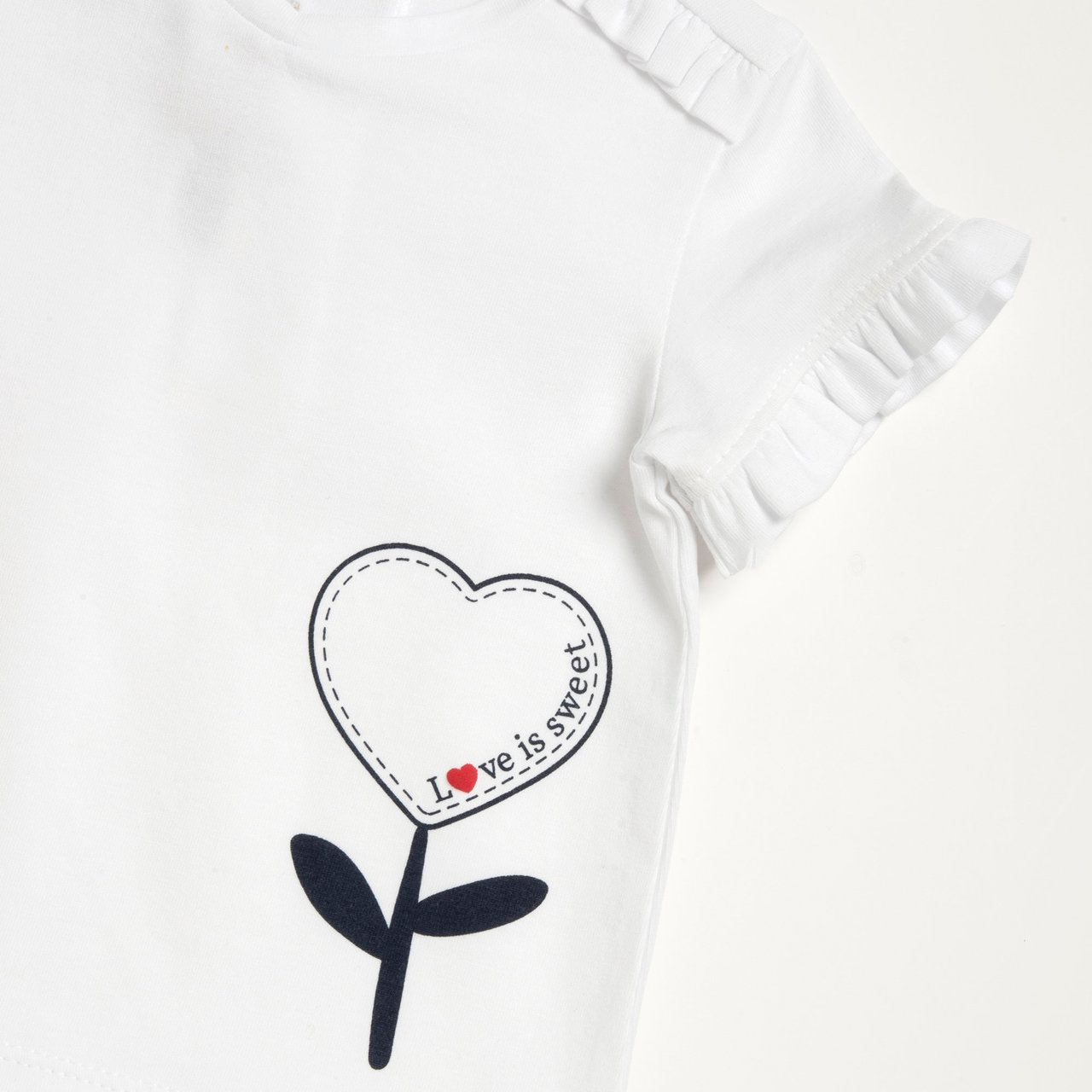 T-shirt manica corta con stampa fiore - NUOVA COLLEIONE CHICCO P/E 2026