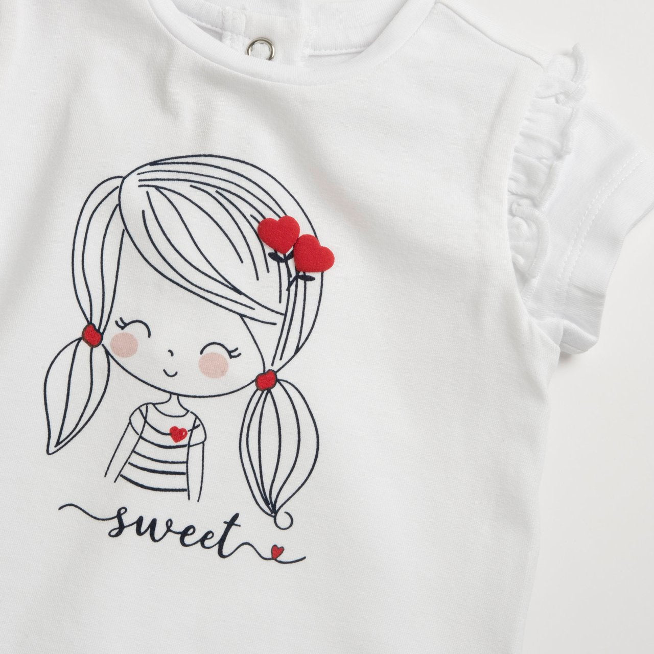 T-shirt manica corta con stampa bambolina - NUOVA COLLEZIONE CHICCO P/E 2026