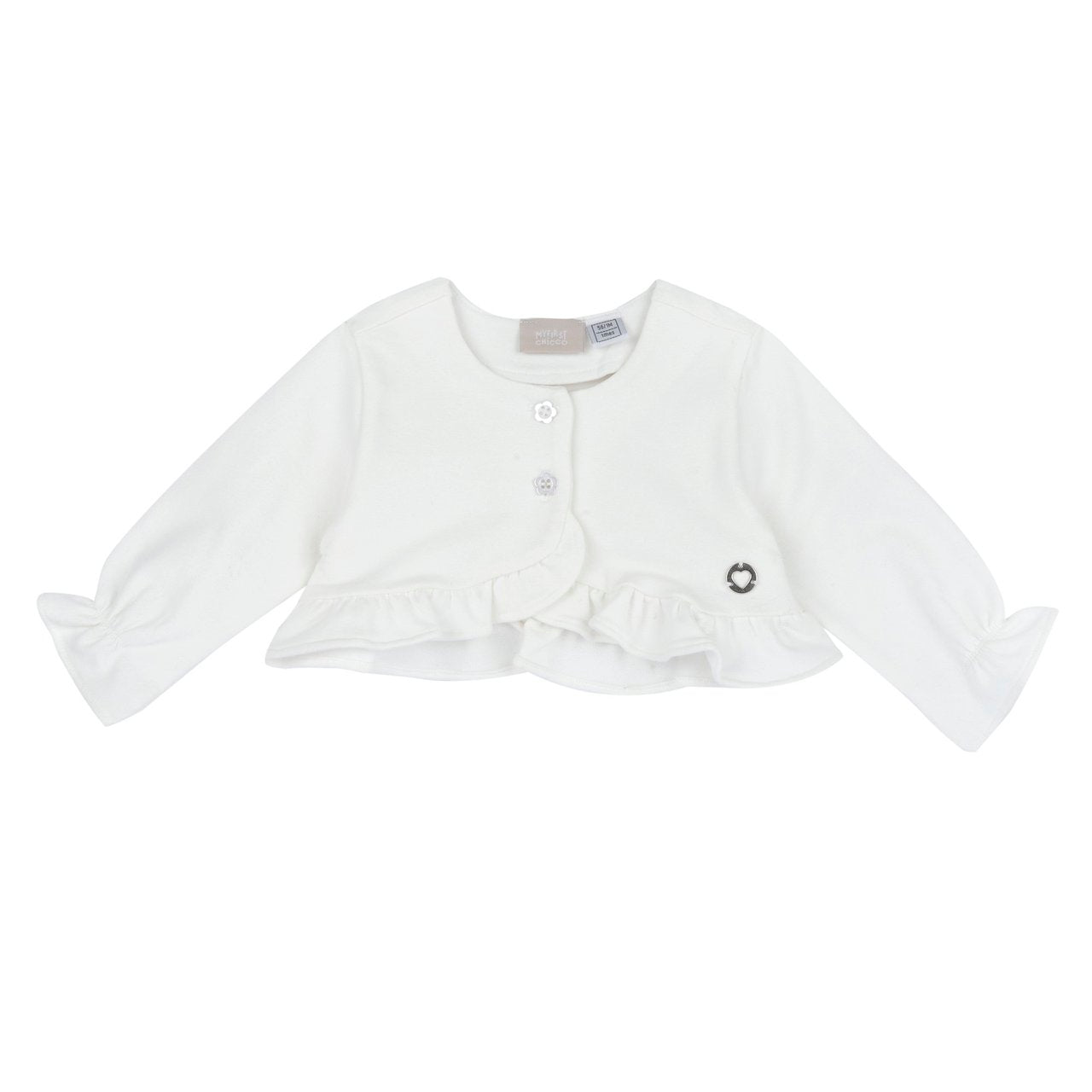 Cardigan corto in felpa non garzata - NUOVA COLLEZIONE CHICCO P/E 2026
