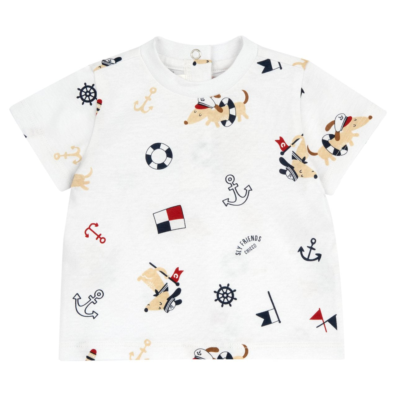 T-shirt manica corta con stampa cagnolini - NUOVA COLLEZIONE CHICCO P/E 2026