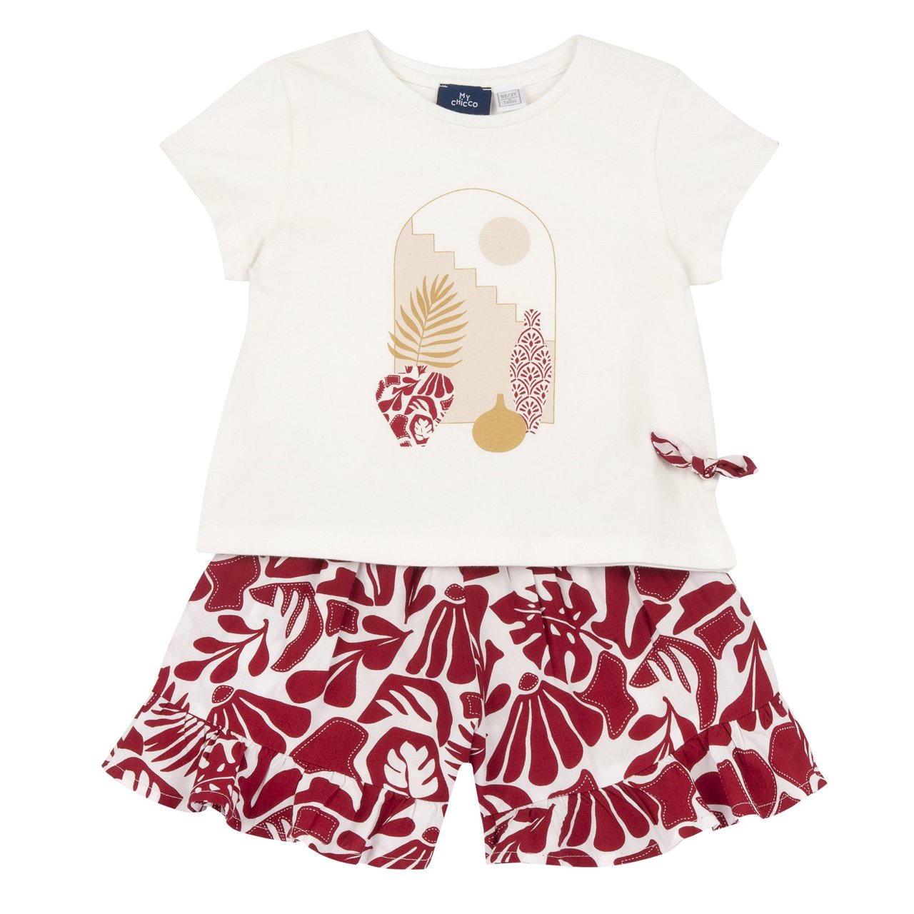 Completo t-shirt manica corta + pantaloni corti stampati - NUOVA COLLEZIONE CHICCO P/E 2026