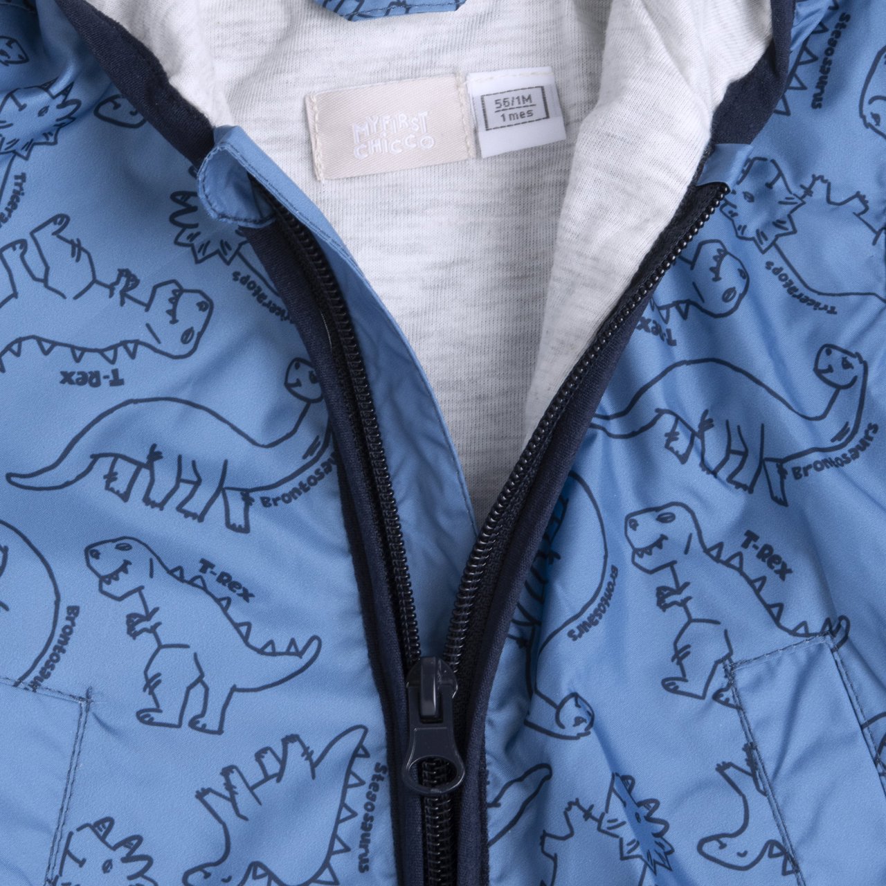 Giubbino antivento stampa fantasia dinosauri - NUOVA COLLEZIONE CHICCO P/E 2026