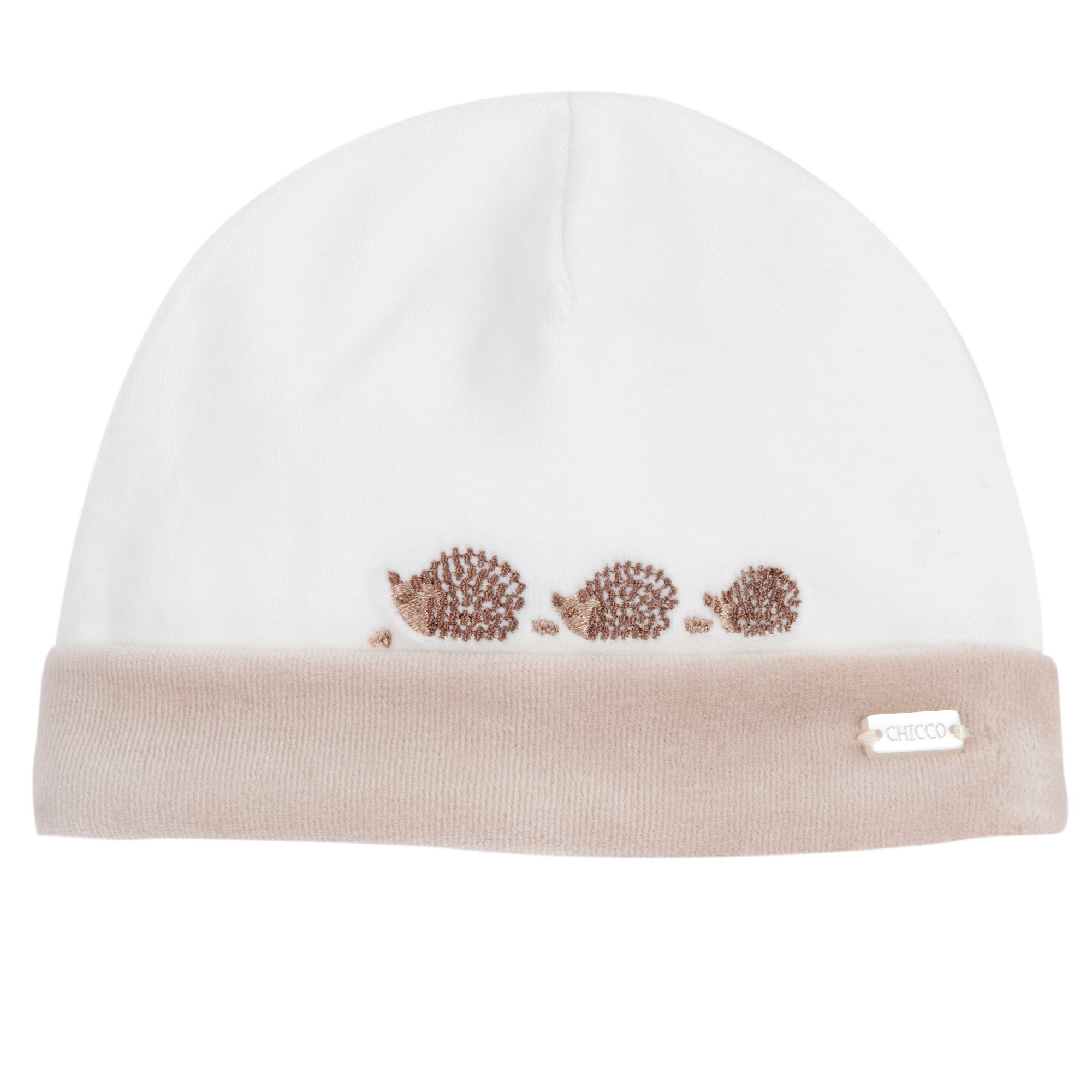 Cappello in ciniglia con ricamo ricci - NUOVA COLLEZIONE CHICCO A/I 2026-27
