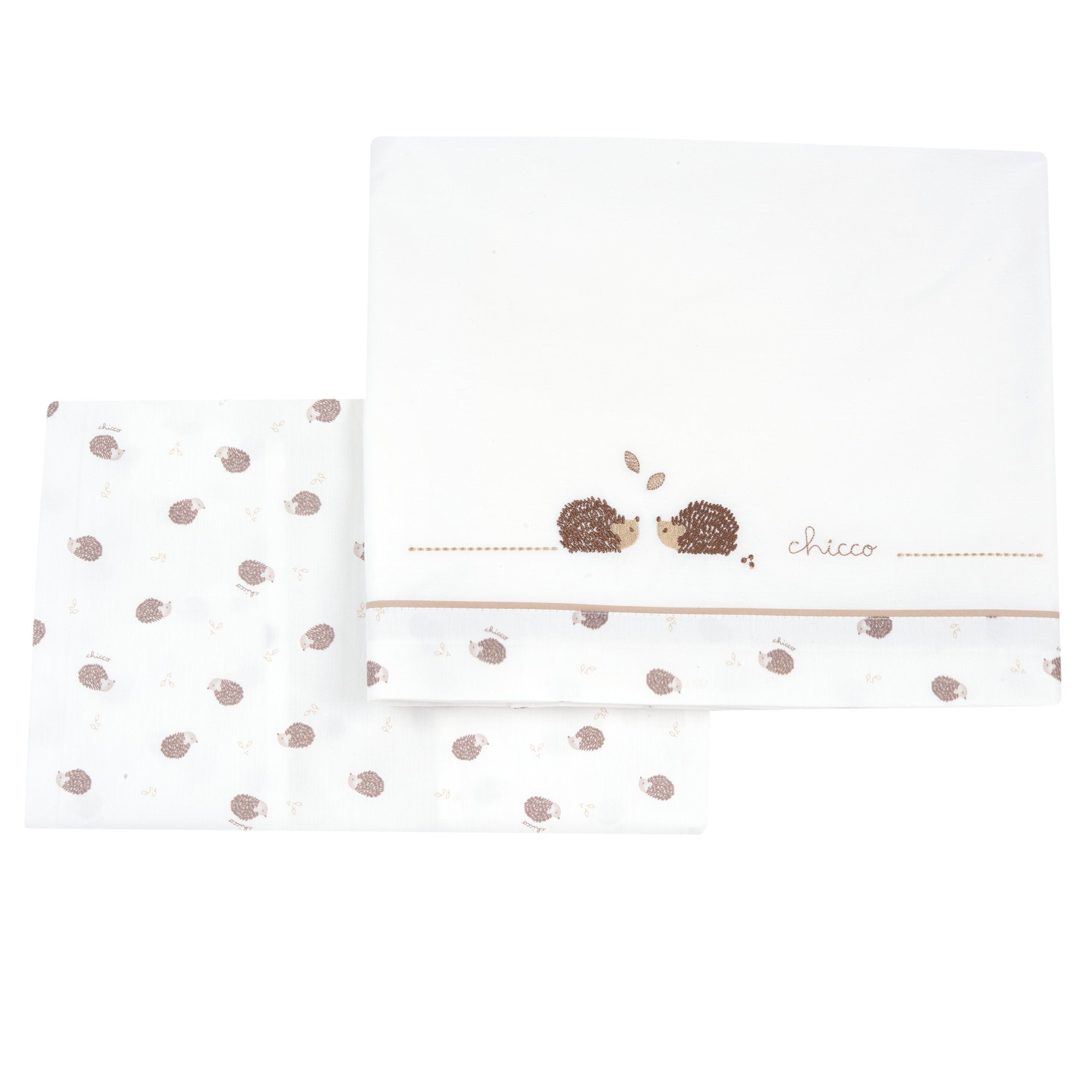 Set 2 pz. lenzuola per carrozzina con teneri ricci - NUOVA COLLEZIONE CHICCO A/I 2026-27