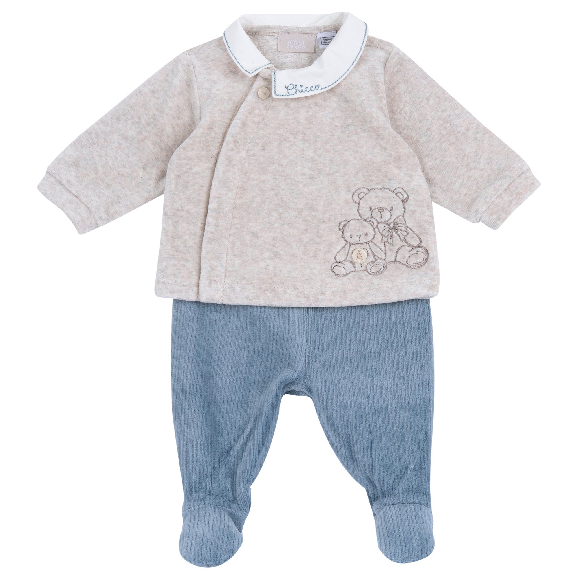 Completo 2pz coprifasce con ghettina in ciniglia.Nuova collezione Chicco A/I 2026/27