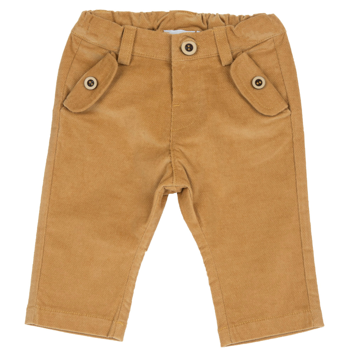 Pantalone lungo in velluto a costine ocra - NUOVA COLLEZIONE CHICCO A/I 2026-27