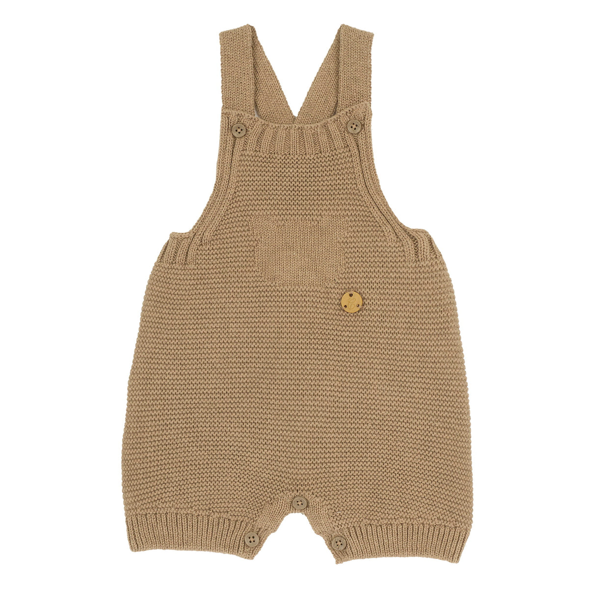 Salopette corta in maglia calda con orsetto - NUOVA COLLEZIONE CHICCO A/I 2026-27