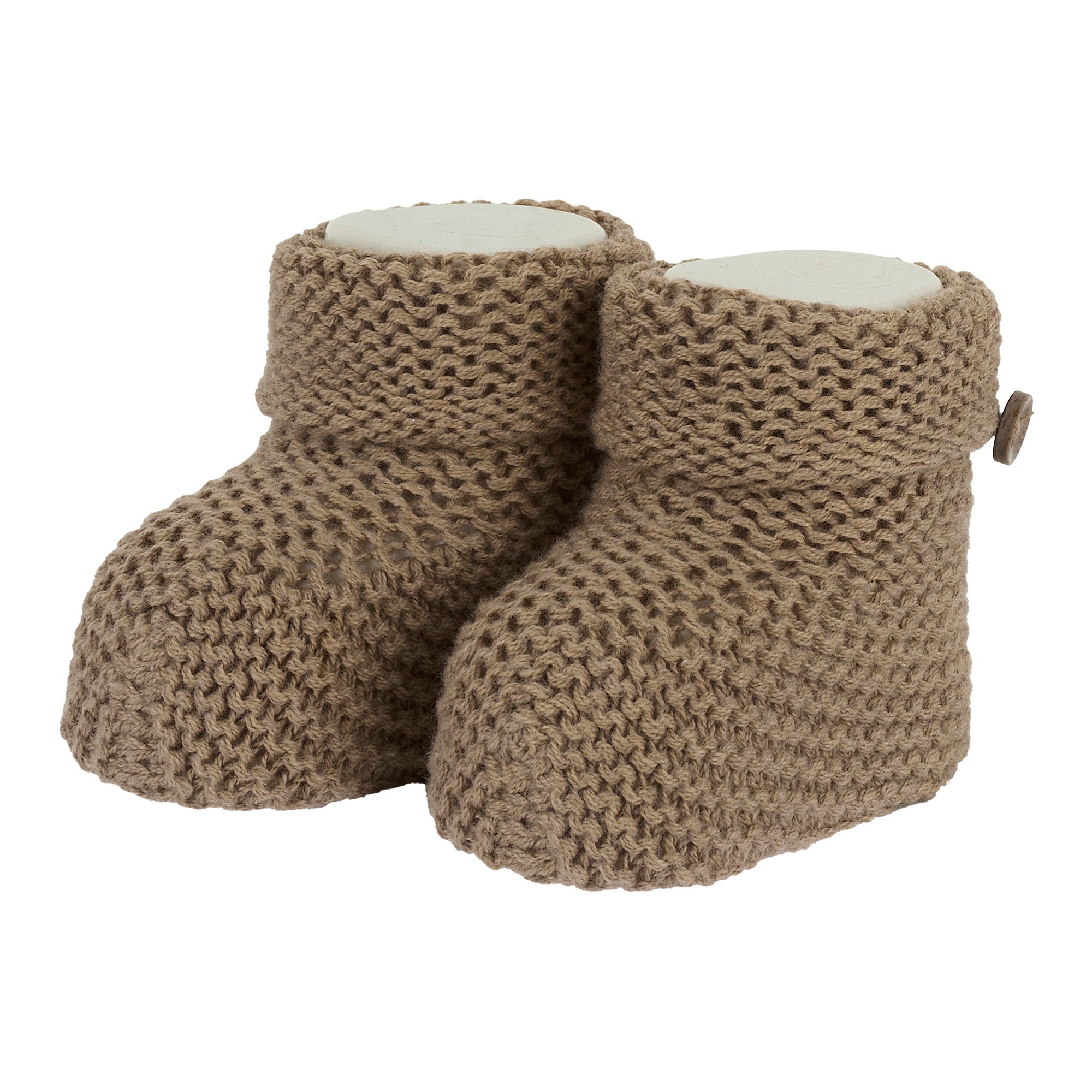 Babbucce in calda maglia con piccoli bottoncini decorativi - NUOVA COLLEZIONE CHICCO A/I 2026-27