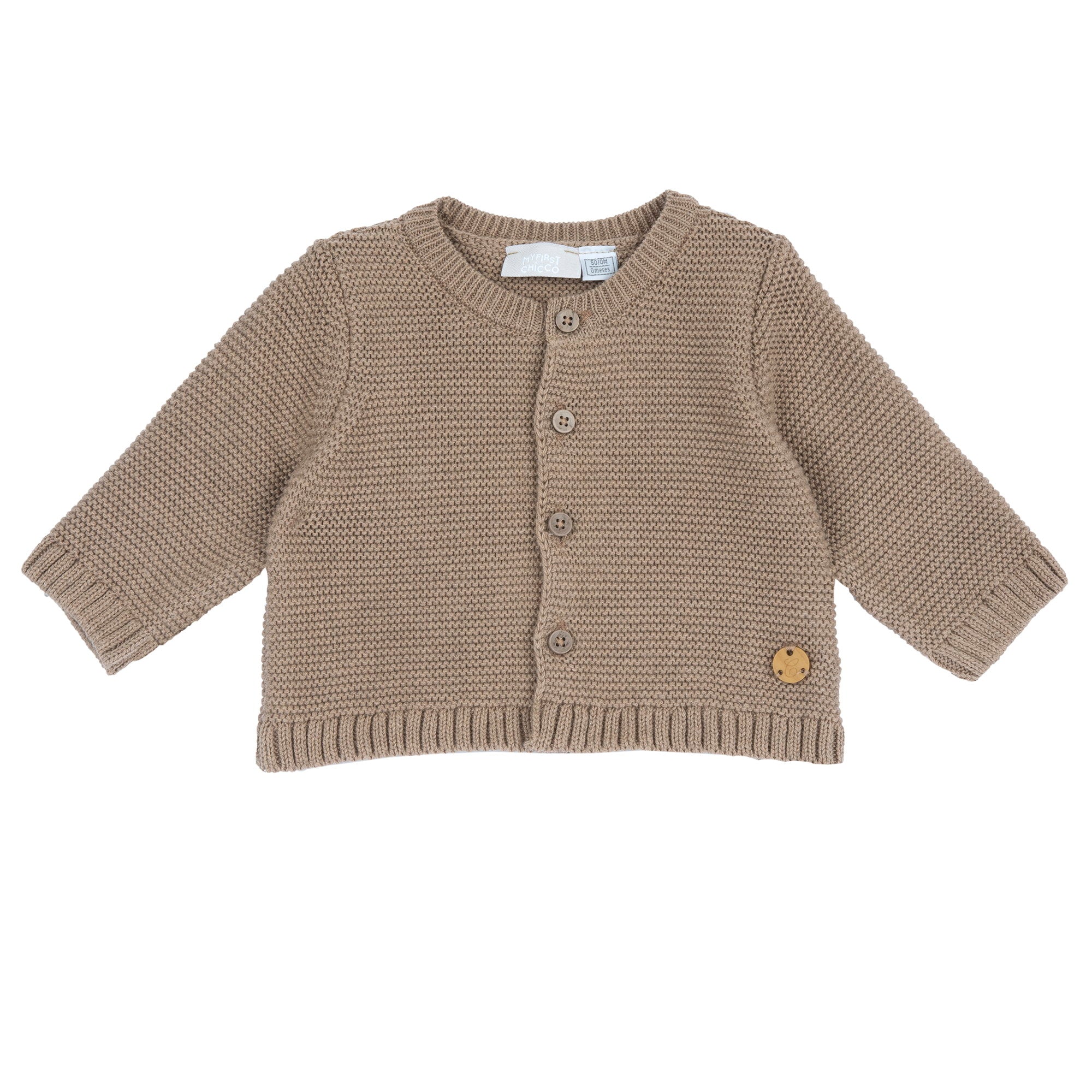 Cardigan in maglia calda con orsetto sul retro - NUOVA COLLEZIONE CHICCO A/I 2026-27