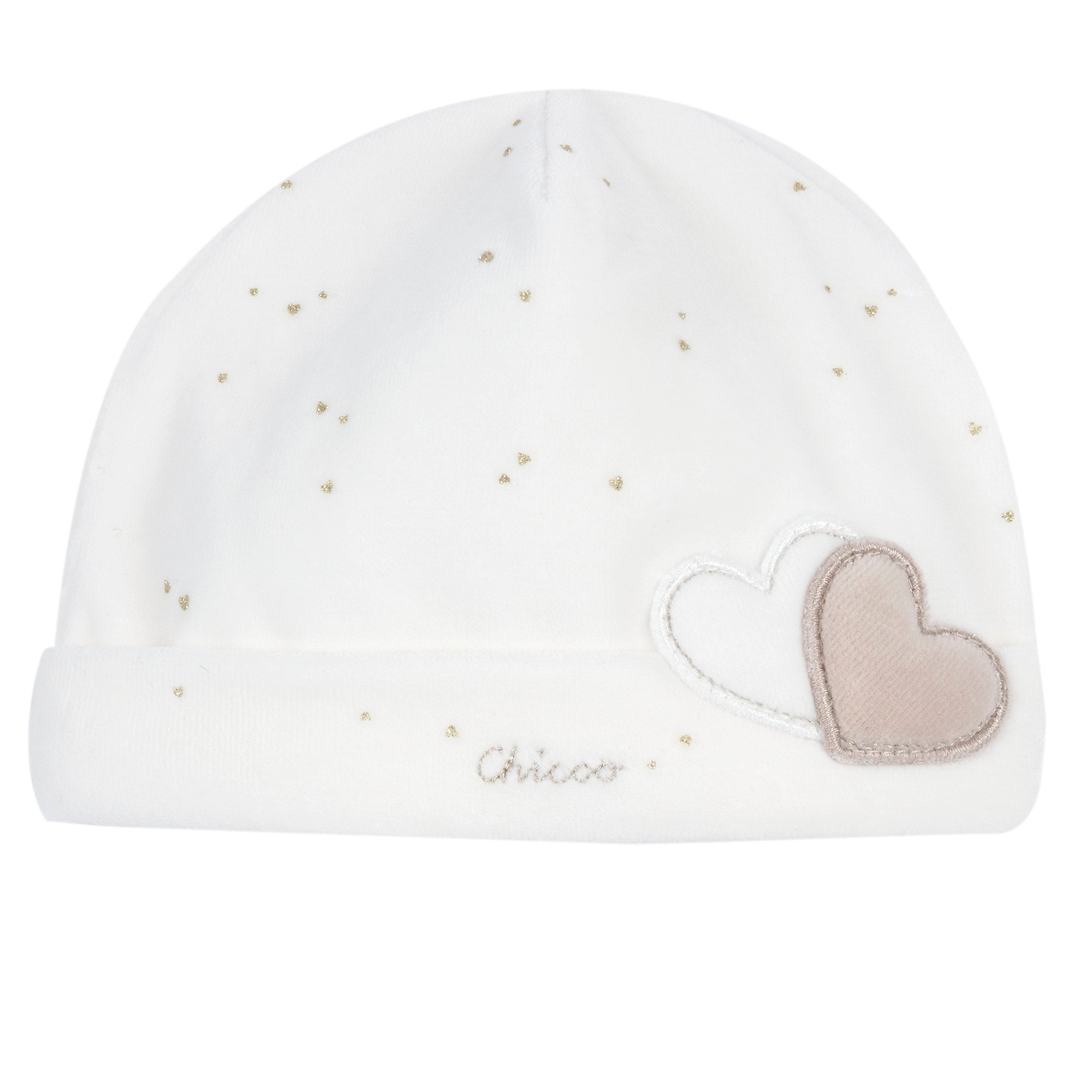 Cappello ciniglia con micro-cuori glitter - NUOVA COLLEZIONE CHICCO A/I 2026-27