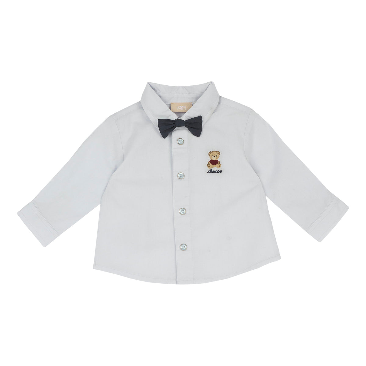 Camicia in popeline con papillon e orsetto - NUOVA COLLEZIONE CHICCO A/I 2026-27