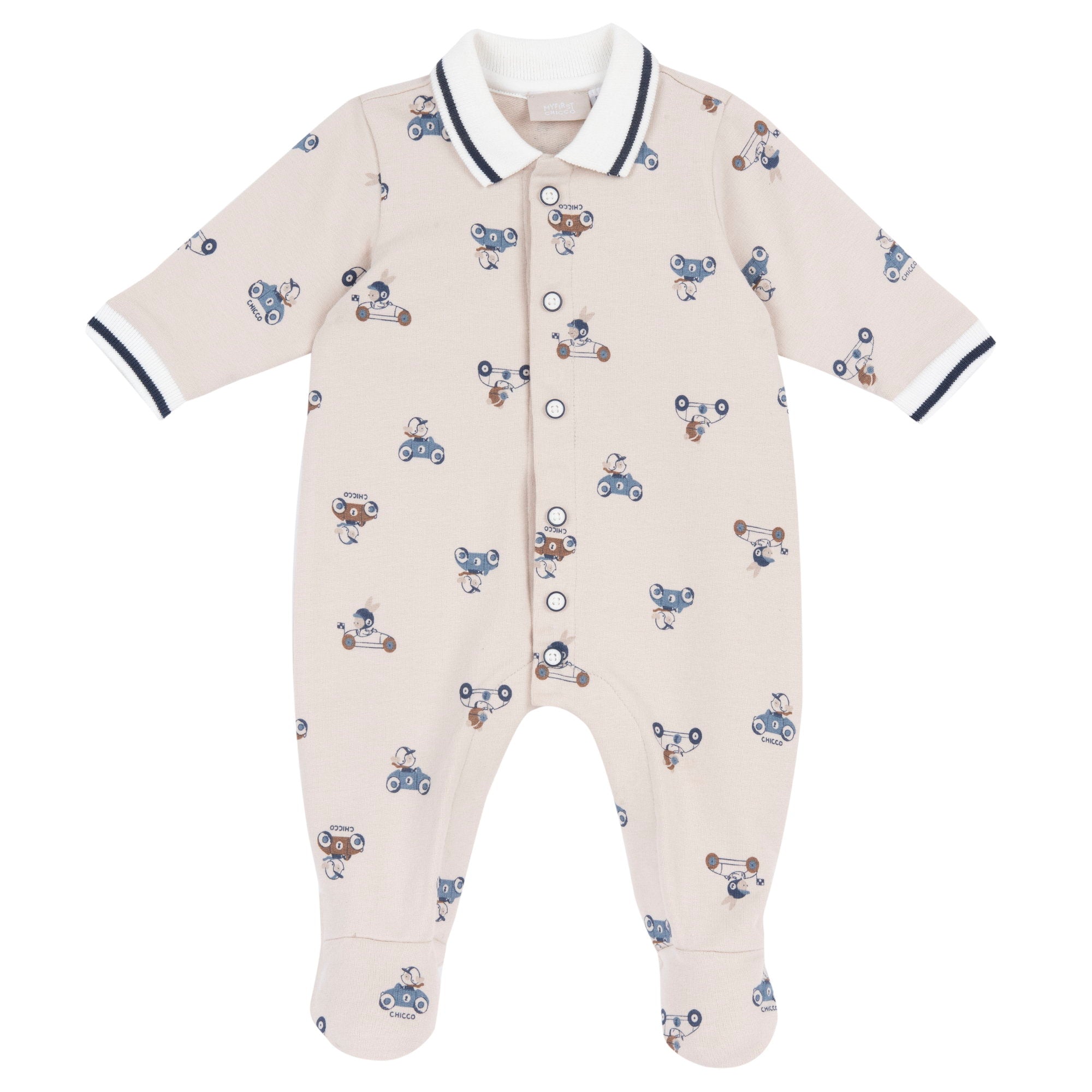 Tutina in caldo cotone con fantasia all-over macchinine - NUOVA COLLEZIONE CHICCO A/I 2026-27