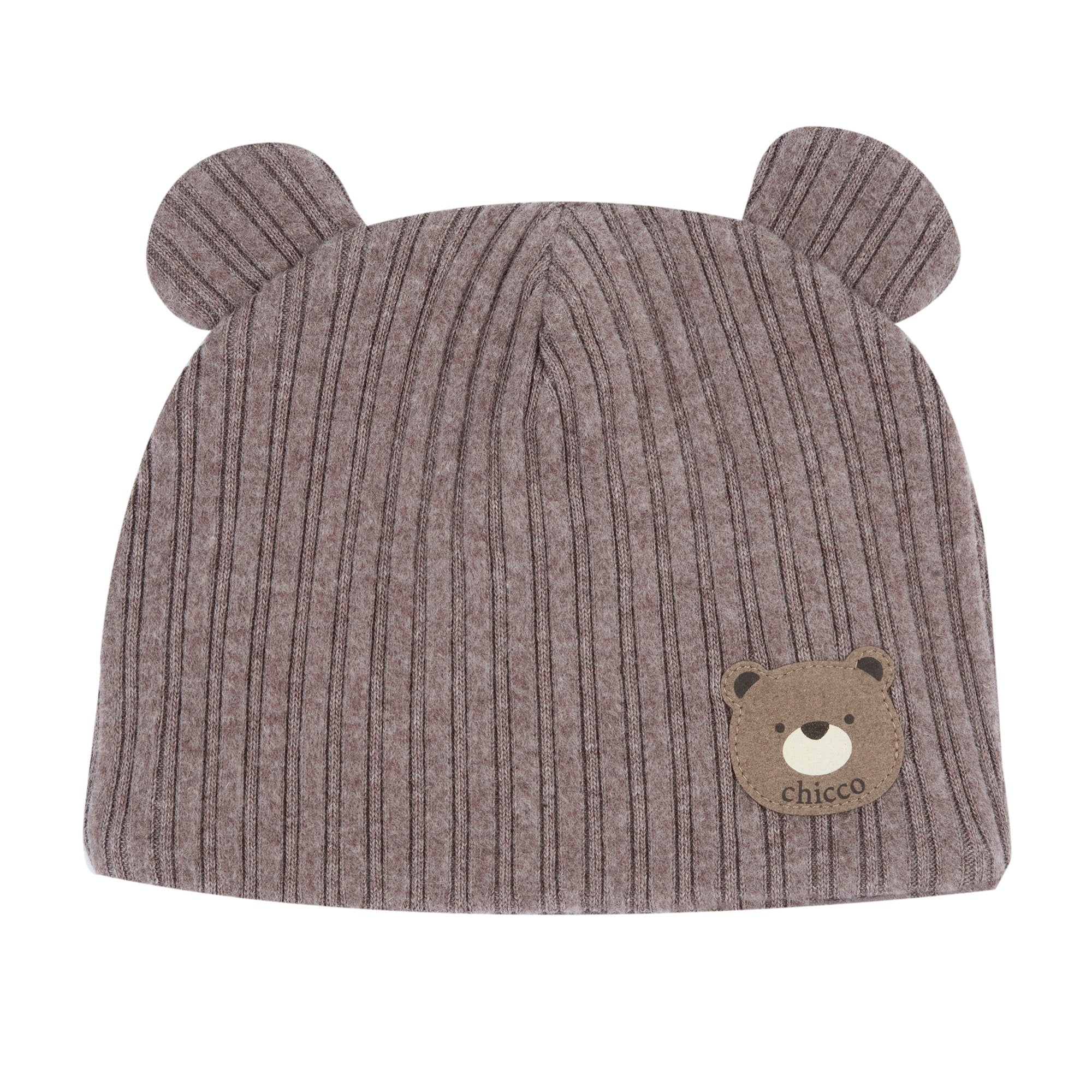 Cappello in maglia a costine con orecchie orsetto - NUOVA COLLEZIONE CHICCO A/I 2026-27