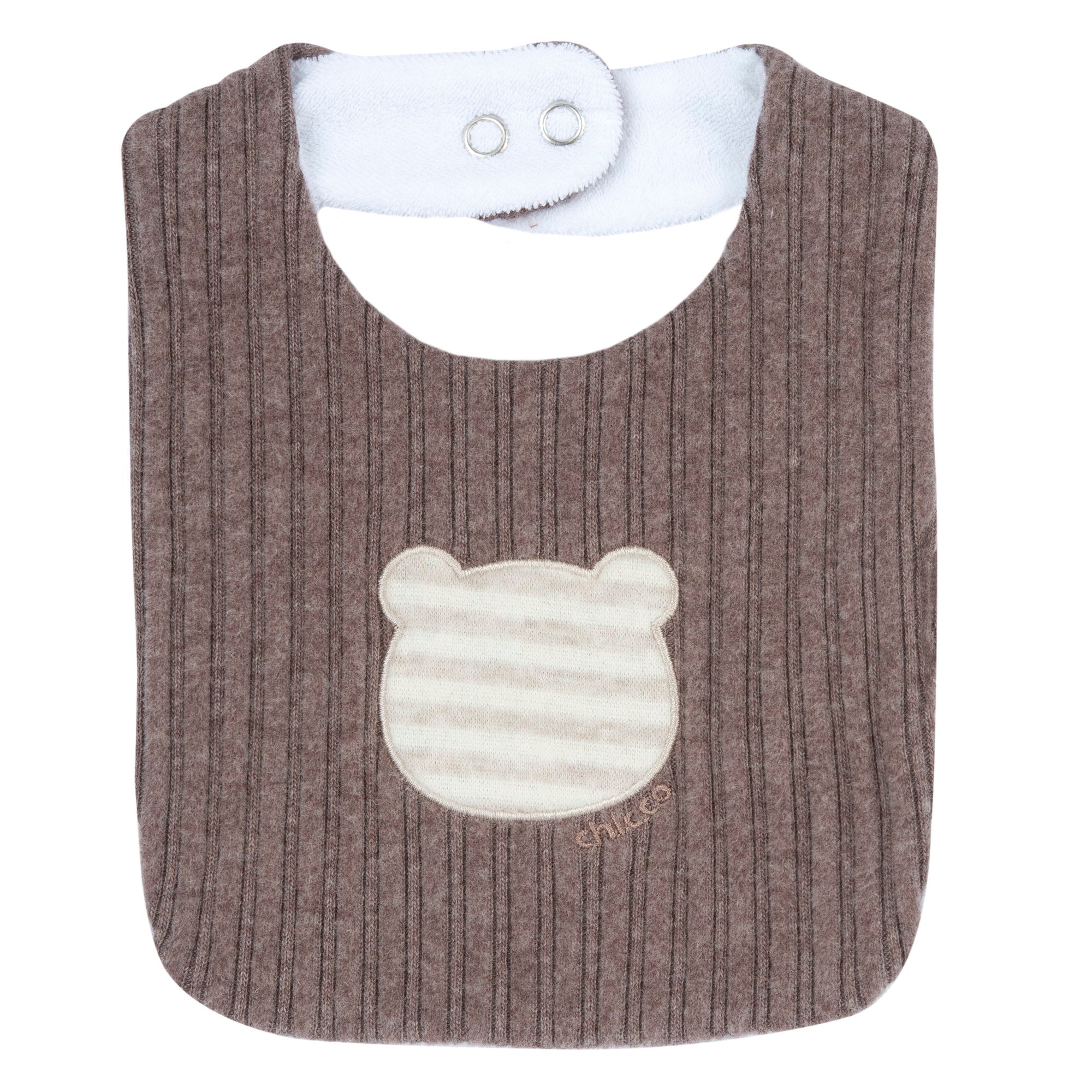 Bavetta in maglia a costine con orsetto - NUOVA COLLEZIONE CHICCO A/I 2026-27