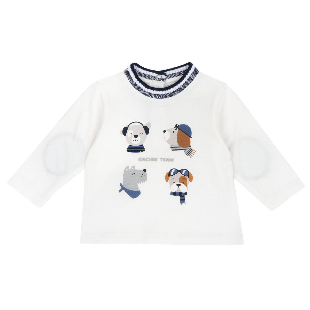 Maglia in caldo cotone con toppe sui gomiti - NUOVA COLLEZIONE CHICCO A/I 2026-27