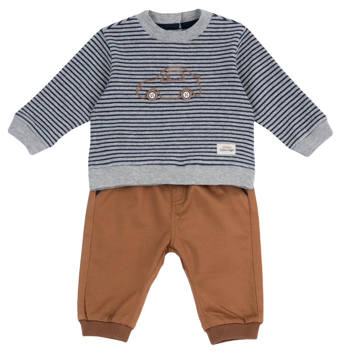 Completo 2 pz. maglia a righe + pantalone - NUOVA COLLEZIONE CHICCO A/I 2026-27