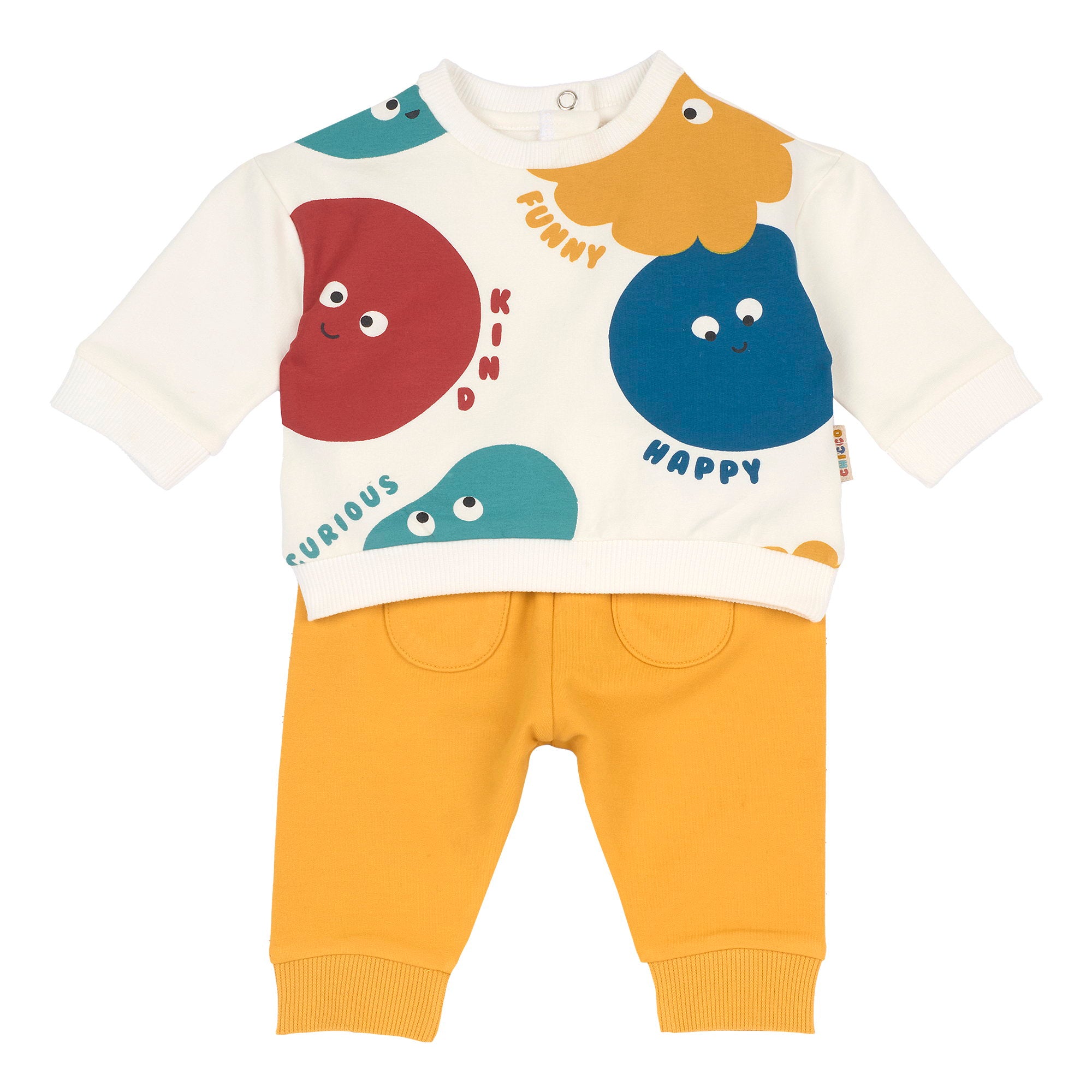 Completo 2 pz. caldo cotone con stampa colorata - NUOVA COLLEZIONE CHICCO A/I 2026-27