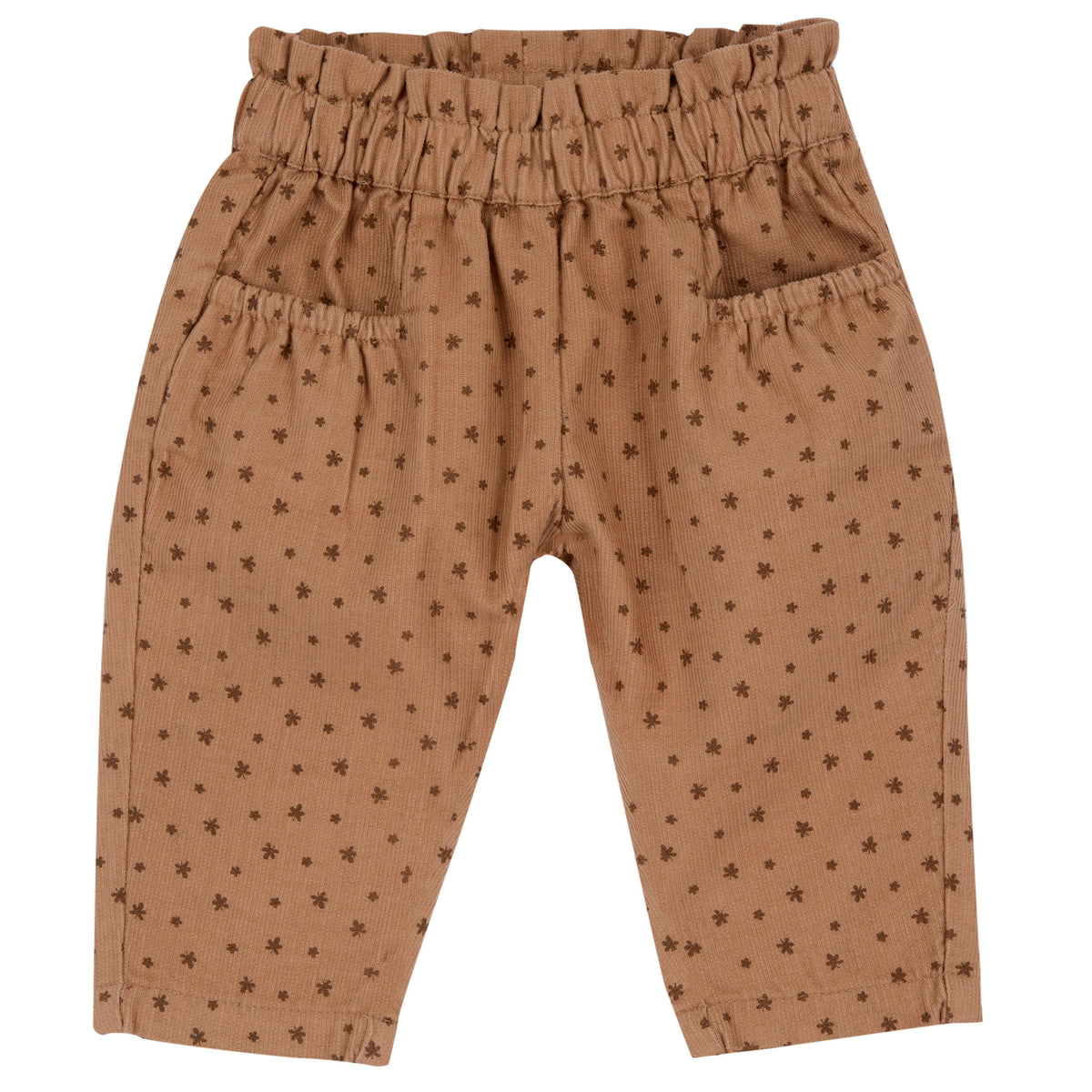 Pantalone jogger in velluto micro-costine con foglioline - NUOVA COLLEZIONE CHICCO A/I 2026-27