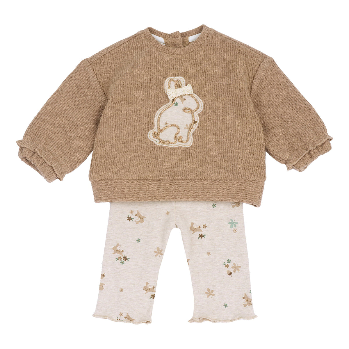 Completo 2 pz. felpa + leggings tema coniglietto - NUOVA COLLEZIONE CHICCO A/I 2026-27