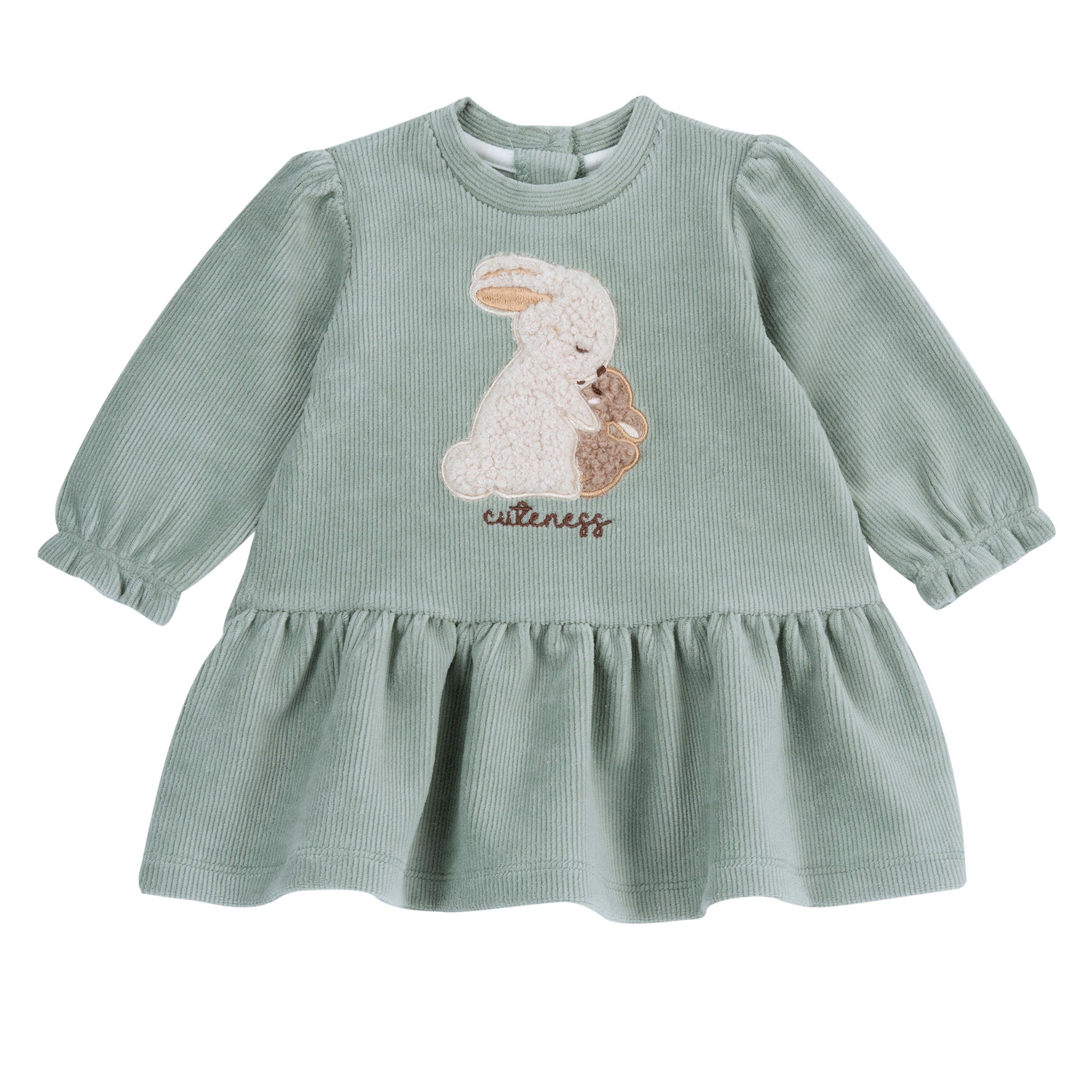 Abito neonata in velluto a costine con coniglietti - NUOVA COLLEZIONE CHICCO A/I 2026-27