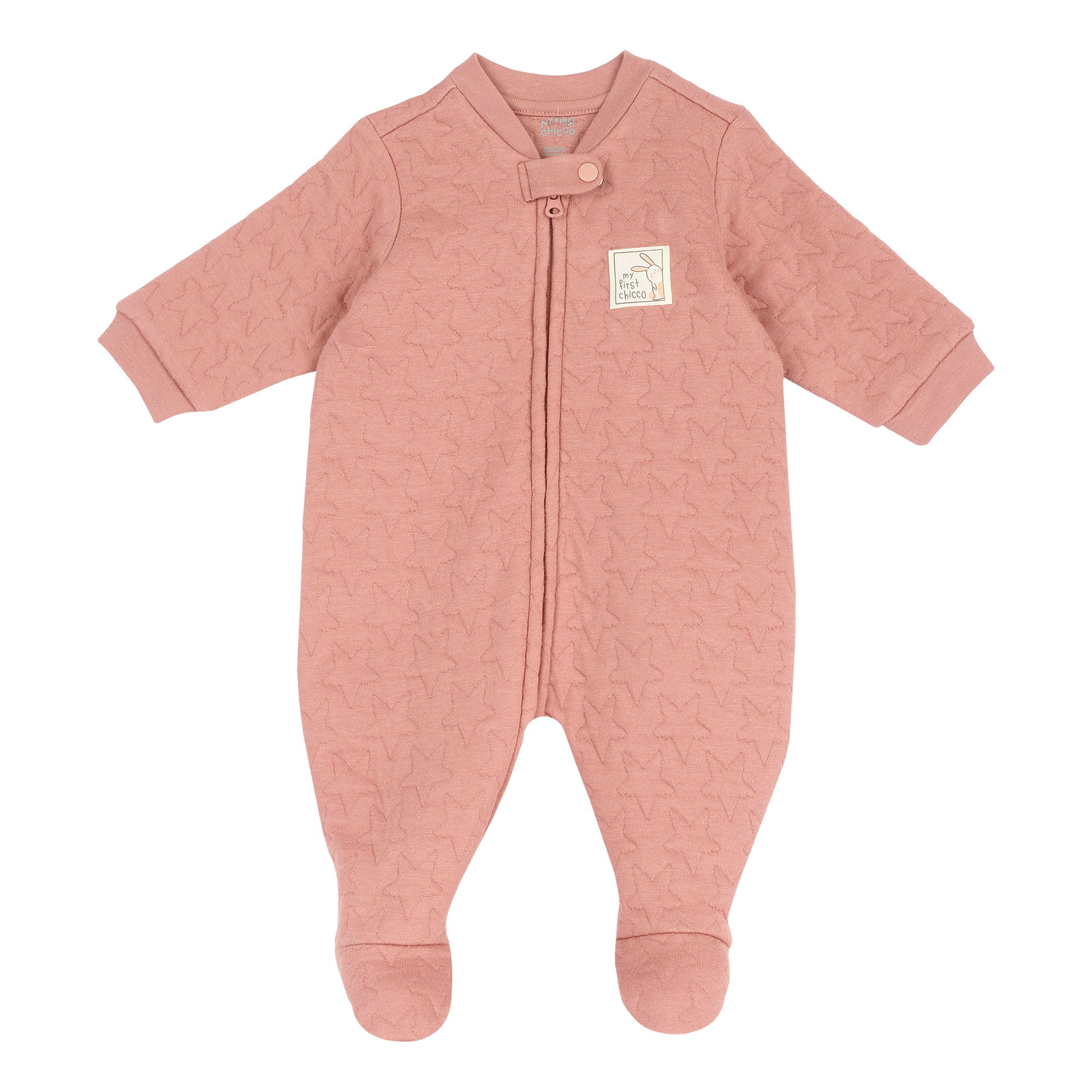 Tutina in felpa effetto trapuntato stelle con zip - NUOVA COLLEZIONE CHICCO A/I 2026-27