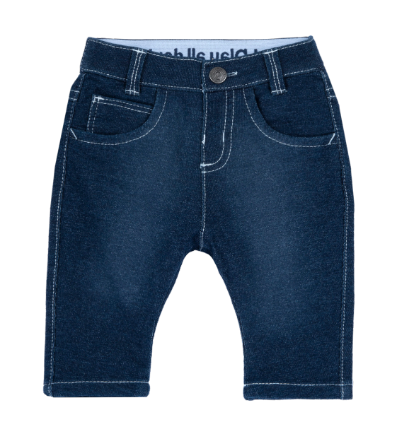 Pantaloni in maglia denim con elastico in vita - NUOVA COLLEZIONE CHICCO P/E 2024