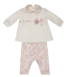 Completo coprifasce e leggings di felpa fantasia floreale - NUOVA COLLEZIONE LALALU' A/I 2024