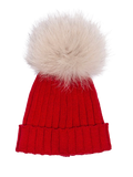 Cappellino in tricot unisex con pon pon - NUOVA COLLEZIONE LALAU' A/I 2024