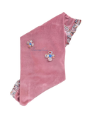 Coperta in ciniglia per carrozzina con dettagli a fiorellini - NUOVA COLLEZIONE BARCELLINO A/I 2024