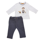 Set t-shirt caldo cotone e pantaloni lunghi - NUOVA COLLEZIONE CHICCO A/I 2024