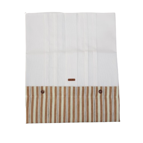 Coperta per carrozzina con tessuto di lino a righe - NUOVA COLLEZIONE BARCELLINO P/E 2024