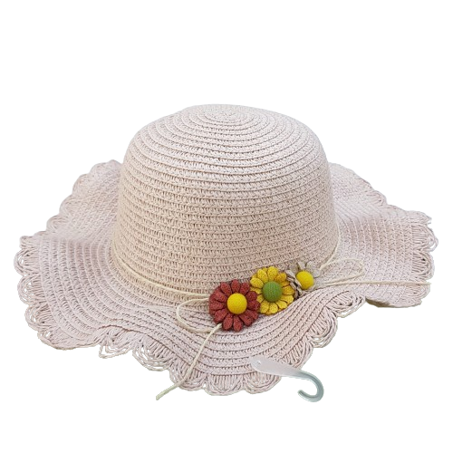 Cappello di paglia con fiorellini colorati - COLLEZIONE TENEREZZE