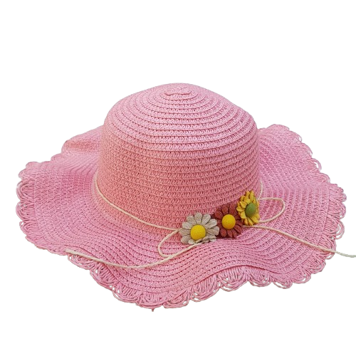 Cappello di paglia con fiorellini colorati - COLLEZIONE TENEREZZE