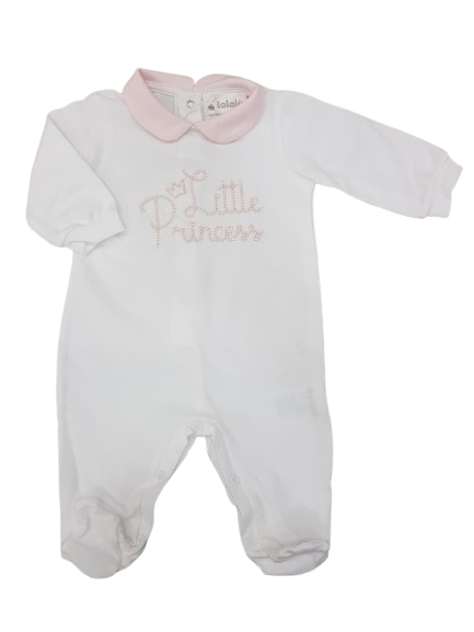 Tutina intera in jersey di cotone LITTLE PRINCESS - NUOVA COLLEZIONE LALALU' P/E 2026