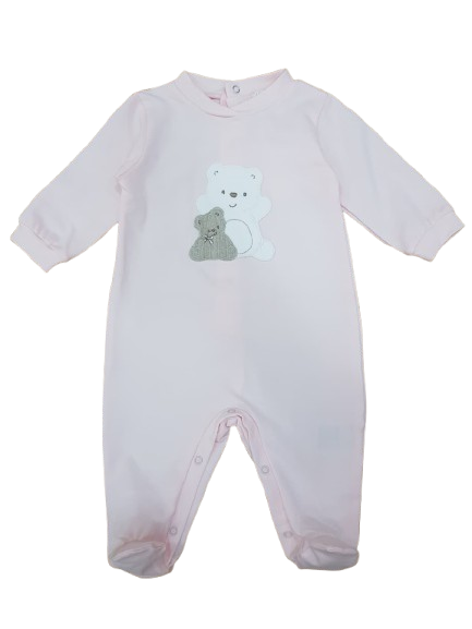 Tutina in jersey stretch con teneri orsetti - NUOVA COLLEZIONE P/E 2026