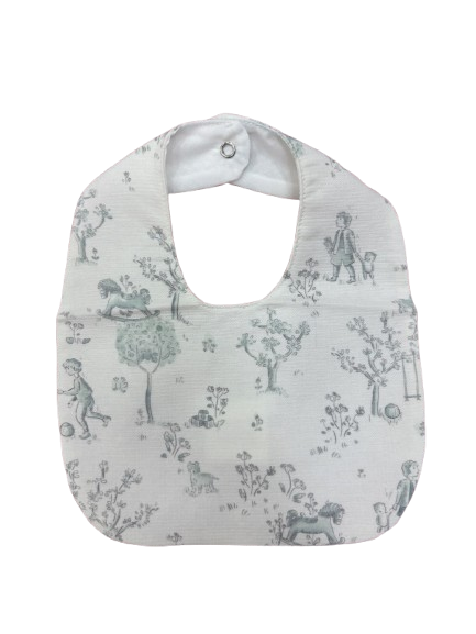 Bavetta in piquet con stampa Toile de Jouy - NUOVA COLLEZIONE BARCELLINO A/I 2026-27