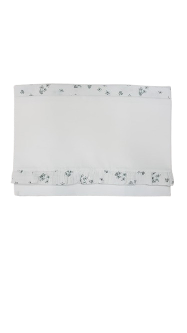 Set 3 pz. lenzuola di cotone con delicata rouches in mussola - NUOVA COLLEZIONE LALALU' A/I 2026-27