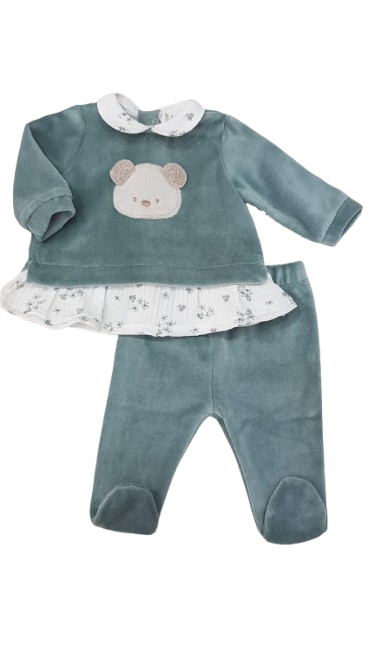Completo 2 pz. coprifasce con orsetto + ghettina - NUOVA COLLEZIONE LALALU' A/I 2026-27